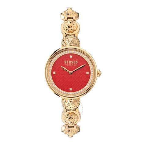 Versus by Versace South Bay Quartz Red Dial Ladies Watch 